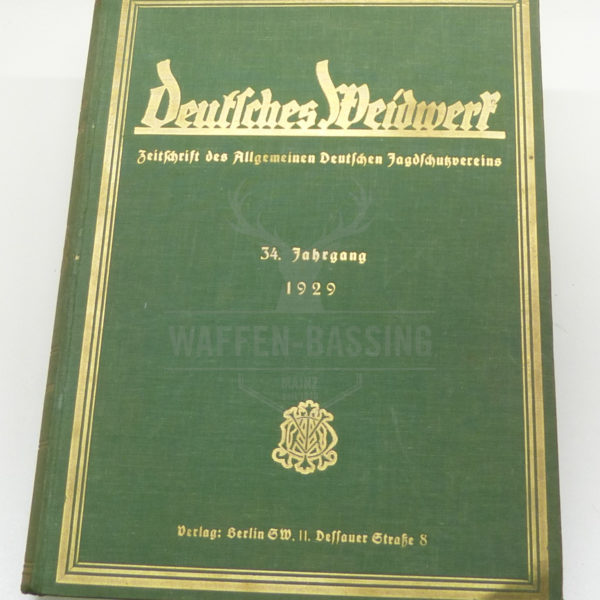 Deutsches Weidwerk 34. Jahrgang 1929